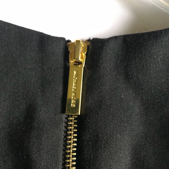 Michael Michael Kors Black Peplum Slit Dress - Picture 5 of 7